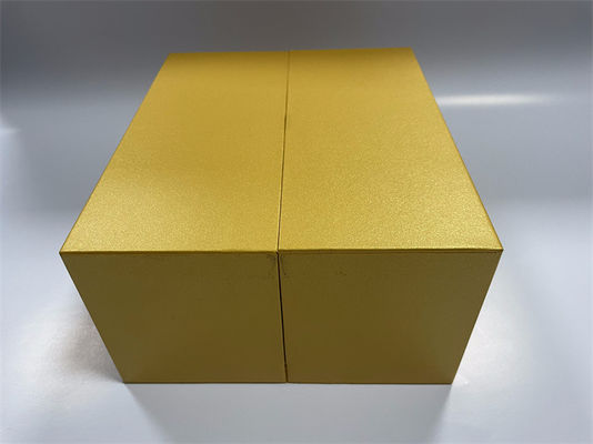 Impresión CMYK / Pantone Cajas de papel plegable Cajas de cartón rectangulares amarillas