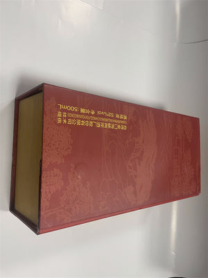 Caja de vino de lujo de lujo Cajas de almacenamiento de vino de lujo de cartón