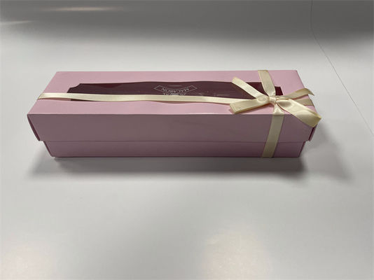 Caja Magnética de 6 Macaronas Rosa Lujo Embalaje de Macaronas Diseño Floral