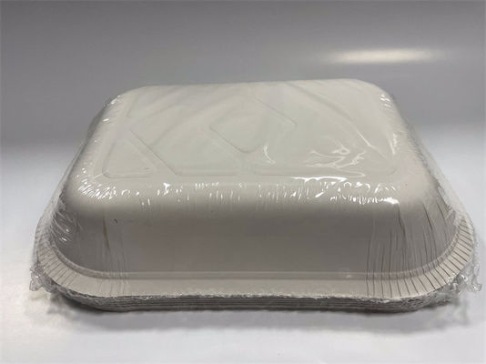 220F bandeja de alimento de papel de aluminio resistente a la grasa bandejas de aluminio para alimentos