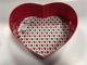 ISO9001 Cajas de regalo de cartón ecológico en forma de corazón con impresión de color puntual