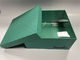 Cajas de regalo de cartón verde con tapas