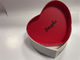 Caja de corazón de cartón rojo Caja de cartón CMYK con cierre magnético