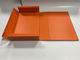 Caja de papel plegable resistente con cierre magnético de cartón rectangular